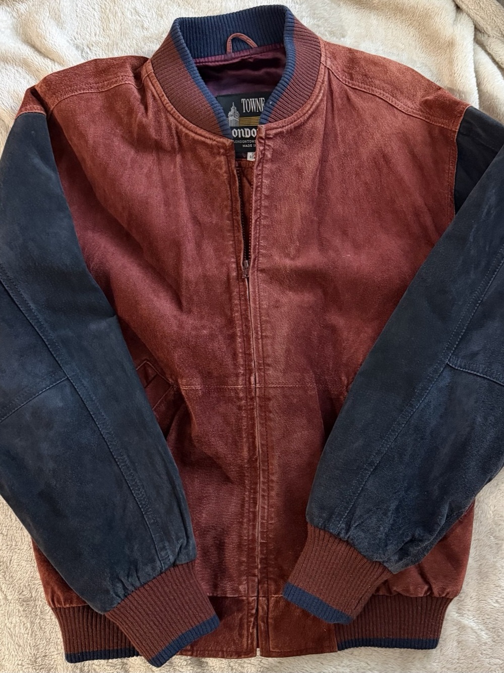 London Fog Towne by London Fog bomber jacket Color Block Bomber Jacket Size S
